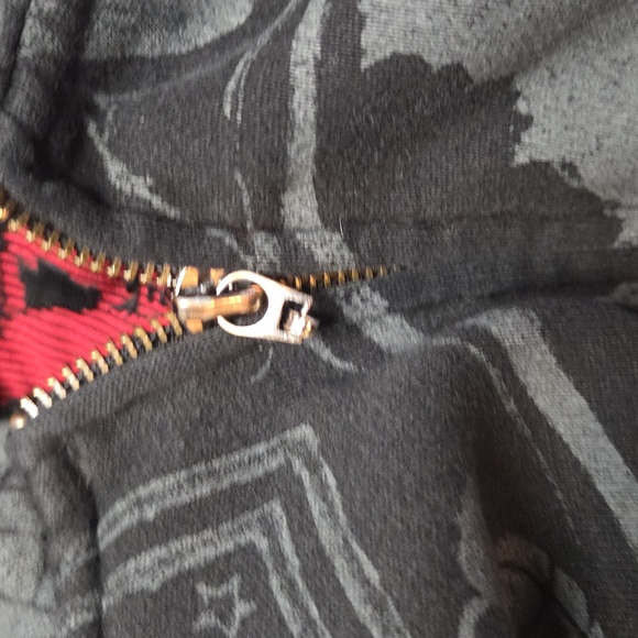 Metal Mulisha Zip Up Hoodie Black Vintage Sweater W Skull & Grenades - Picture 5 of 8